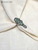 Royston Turquoise Adjustable Sterling Silver Ring