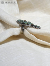 Royston Turquoise Adjustable Sterling Silver Ring