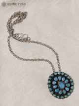 Tibetan Turquoise Sterling Silver Pendant