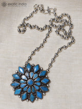 Persian Turquoise Sterling Silver Pendant