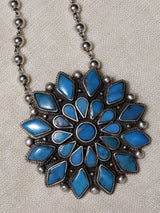 Persian Turquoise Sterling Silver Pendant