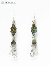 Royston Turquoise Sterling Silver Dangle Earrings