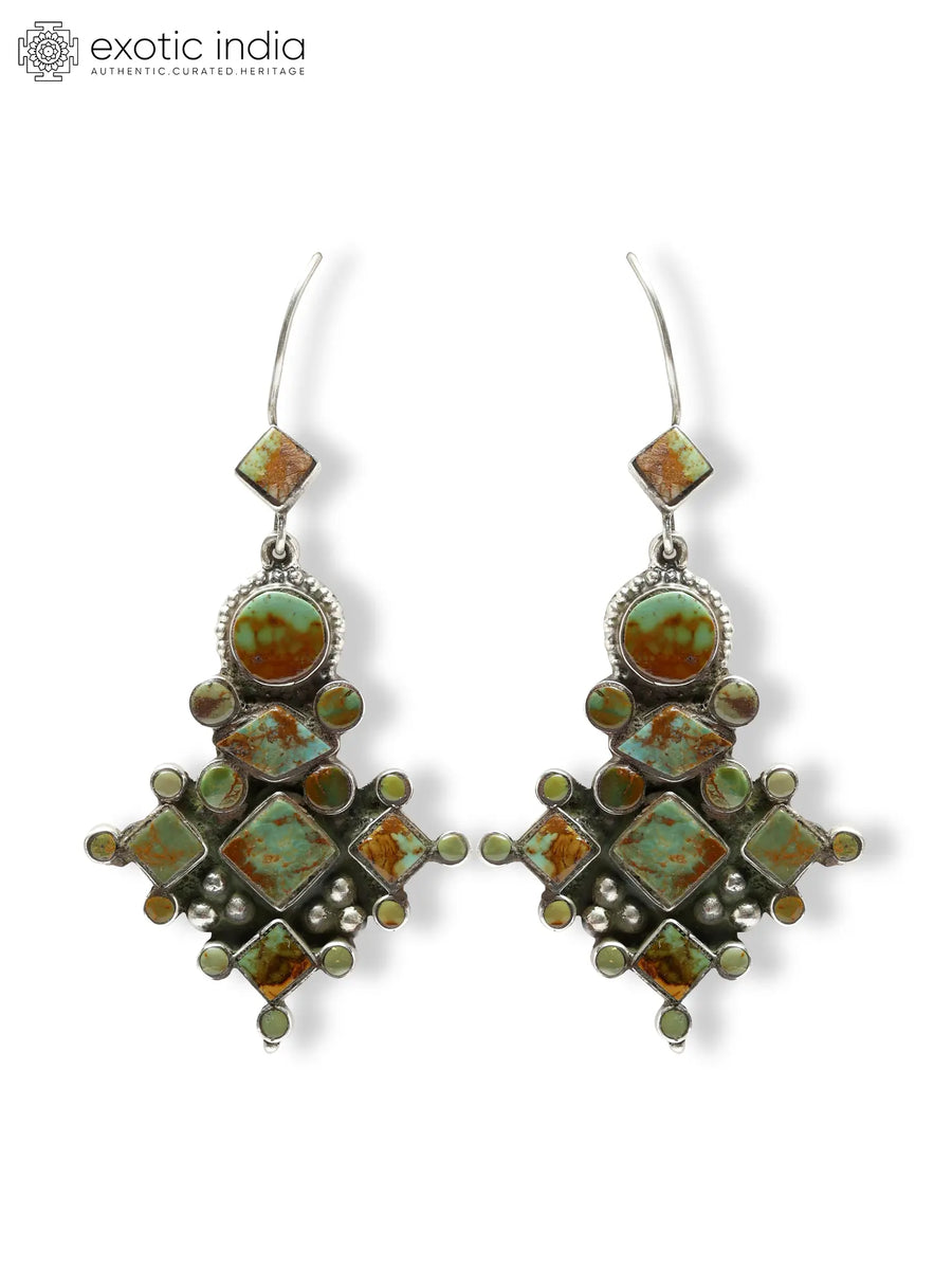 Royston Turquoise Sterling Silver Hook Earrings