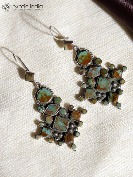Royston Turquoise Sterling Silver Hook Earrings