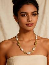 Baroque Pearl and Sterling Silver Necklace