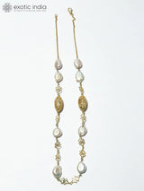 Baroque Pearl and Sterling Silver Necklace