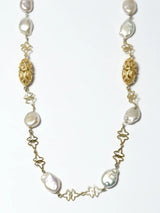 Baroque Pearl and Sterling Silver Necklace
