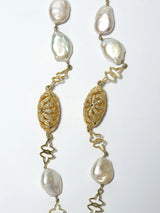 Baroque Pearl and Sterling Silver Necklace