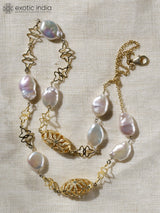 Baroque Pearl and Sterling Silver Necklace