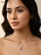 Faceted Quartz Sterling Silver Pendant