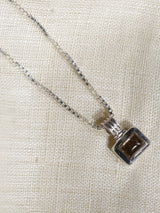 Faceted Quartz Sterling Silver Pendant