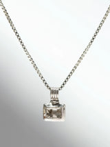 Faceted Quartz Sterling Silver Pendant