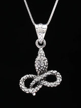 Cobra Figurine Sterling Silver Pendant