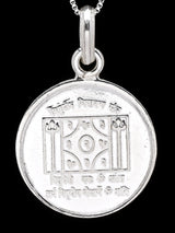 Chaturbhuja Vishnu and Pitra Dosh Yantra Silver Pendant