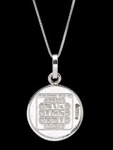 Sarva Manokamna and Chautisa Yantra 999 Silver Pendant