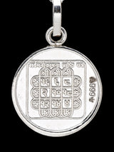 Sarva Manokamna and Chautisa Yantra 999 Silver Pendant