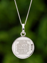 Sarva Manokamna and Chautisa Yantra 999 Silver Pendant
