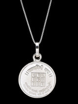 Maa Katyayani and Yantra Reverse 999 Silver Pendant