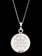 Shri Kamdev and Aakarshan Yantra 999 Silver Pendant