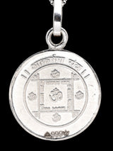 Shri Kamdev and Aakarshan Yantra 999 Silver Pendant
