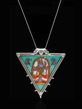 Shrinathji Hand Painted Sterling Silver Pendant