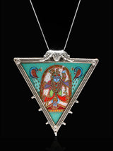Shrinathji Hand Painted Sterling Silver Pendant