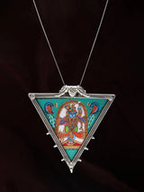 Shrinathji Hand Painted Sterling Silver Pendant