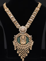 Lord Shiva Copper Long Necklace Set with Earrings