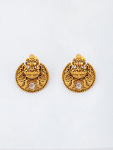 Goddess Lakshmi Brass Necklace and Earrings Set