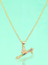 Murli Motif Multi Gemstone Sterling Silver Pendant