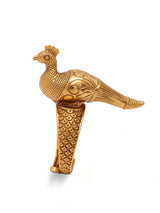 Brass Peacock Figurine Ring