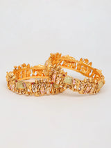 Ram Darbar Temple Motif Brass Screw Bangles