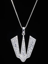 Tirupati Balaji Tilak Cubic Zirconia Sterling Silver Pendant