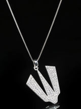Tirupati Balaji Tilak Cubic Zirconia Sterling Silver Pendant
