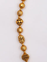 Bal Krishna and Cow Stone Studded Brass Necklace and Earrings Set
