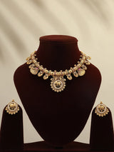 Rajwadi Brass Necklace and Earrings Set