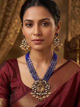 Panchmukhi Lakshmi Temple Necklace and Earrings Set