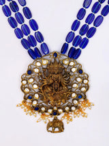 Panchmukhi Lakshmi Temple Necklace and Earrings Set