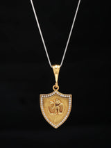 Sacred Om Brass Pendant with Antique Finish