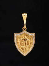 Sacred Om Brass Pendant with Antique Finish