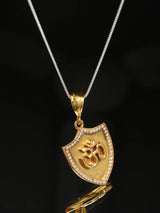 Sacred Om Brass Pendant with Antique Finish