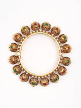 Rajwadi Copper Stone Studded Screw Openable Pair of Bangles