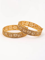 Stone Studded Openable Copper Bangles