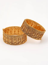 Lord Rama Motif Copper Pair of Bangles