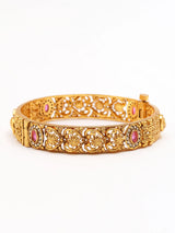 Stone Studded Openable Copper Bangles