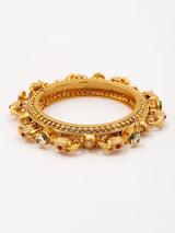 Elephant Motif Stone Studded Copper Pacheli Bangles Set of 2