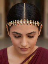Multicolour Stone Studded Matha Patti Maang Tikka