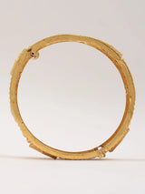 Copper Stone Studded Openable Pair of Bangles