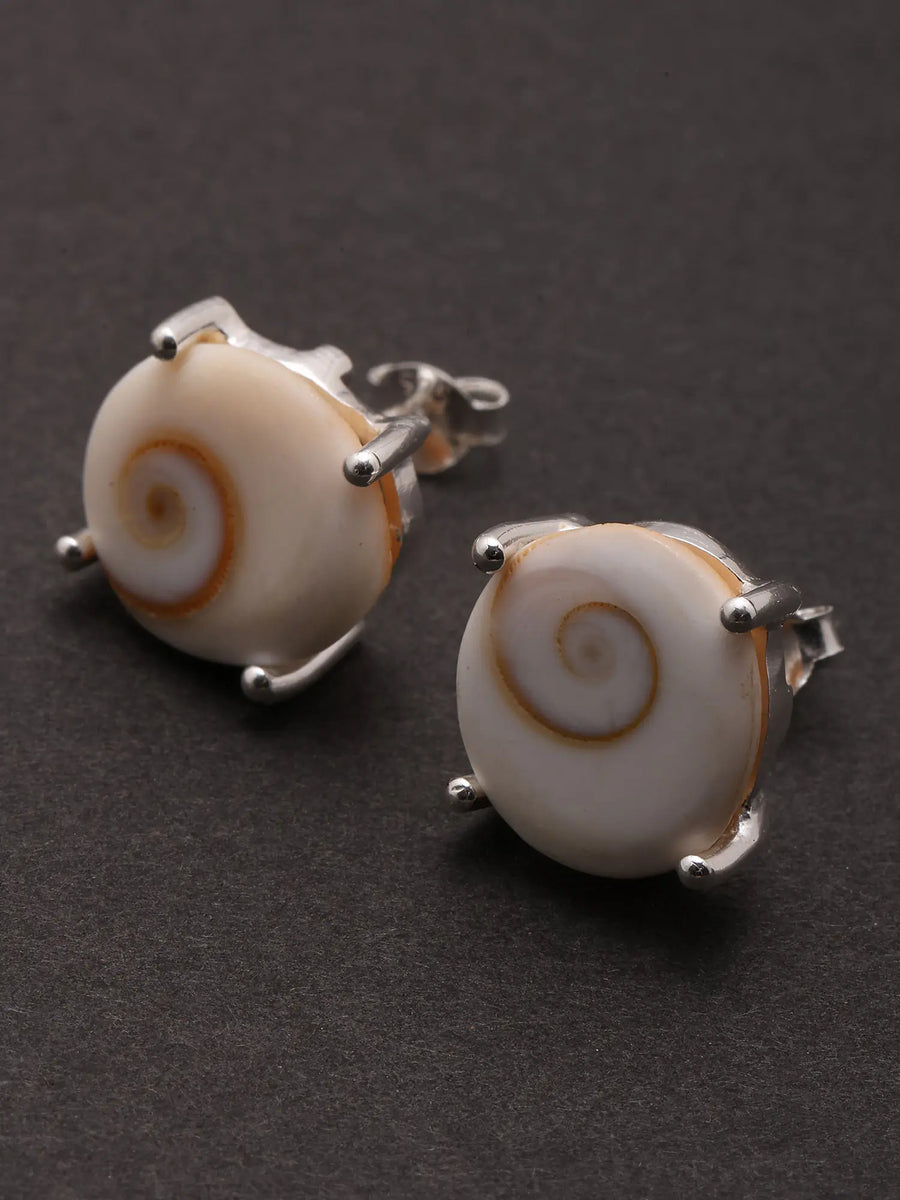 Shiva Eye Gemstone Sterling Silver Stud Earrings