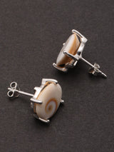 Shiva Eye Gemstone Sterling Silver Stud Earrings